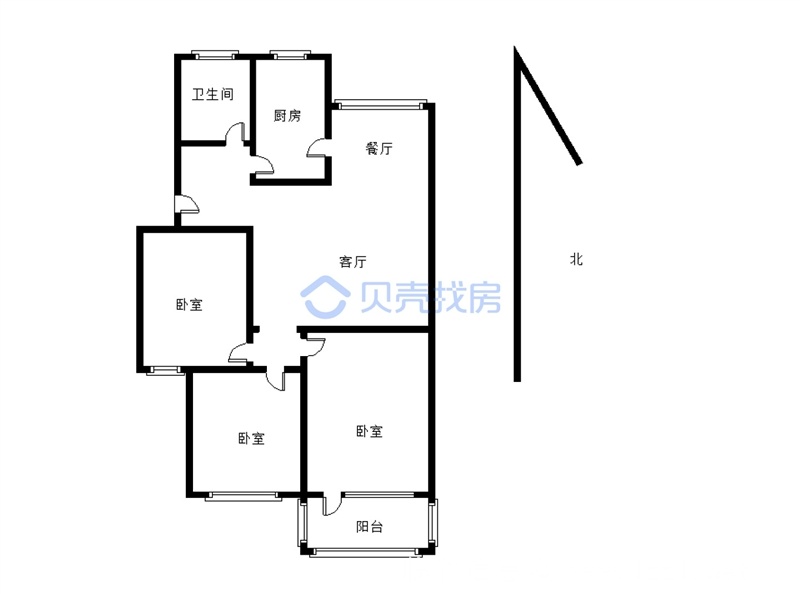 臨園東門85平三室兩廳二樓出售